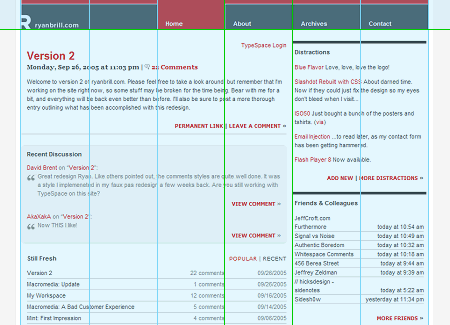 Homepage grid